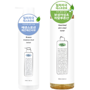 와더스킨 하트리프 스킨클리어 토너 300ml + 브리즈 에센스 플루이드 로션 210ml 세트, 1세트