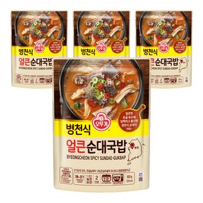 오뚜기 병천식 얼큰 순대국밥, 500g, 4개