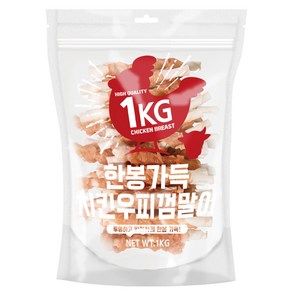 제로랩스 강아지 한봉가득 치킨우피껌말이 1kg, 1개