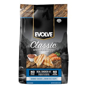 EVOLVE 전연령 클래식 강아지 치킨 앤 라이스 건식사료