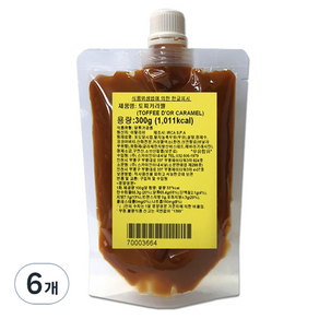 이르카 토피 카라멜, 300g, 6개