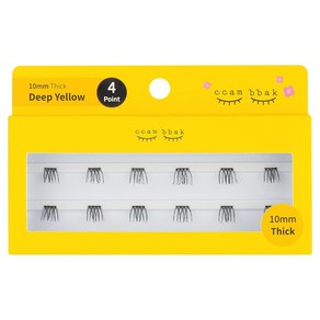 깜빡 인조 가닥속눈썹 패키지버전 10mm 띠크 4기둥, 띠크(블랙), 1개