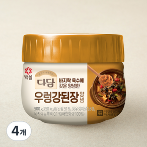 다담 우렁강된장 양념, 500g, 4개