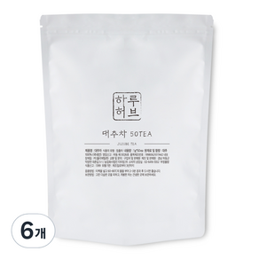 하루허브 대추차 대용량, 1g, 50개입, 6개