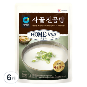 청정원 호밍스 사골진곰탕, 500g, 6개