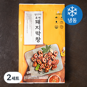 달구지푸드 훈제 돼지막창 300g + 된장소스 100g 세트 (냉동)