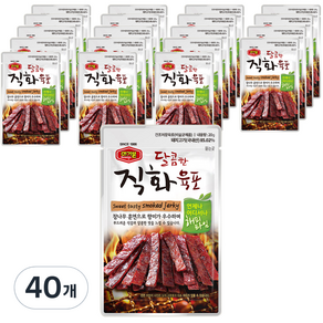 머거본 달콤한 직화육포, 20g, 40개