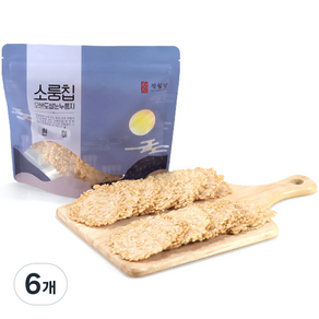 작월담 현미 소룽칩 누룽지, 160g, 6개