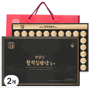 한삼인 활력침향단 골드 60환 + 쇼핑백, 225g, 2개