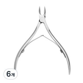 리빙홈디테일 네일케어 전문가용 니퍼 95mm, 실버, 6개