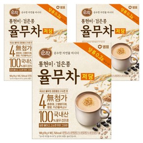 순작 통현미 검은콩 저당 율무차, 3개, 18g