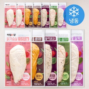 하림 이닭 닭가슴살 오리지널 100g x 3p + 훈제 100g x 3p + 갈릭 100g x 2p + 블랙페퍼 100g x 2p + 바질올리브 115g x 2p (냉동)