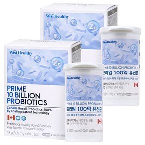 위시헬씨 프라임 100억 유산균 18g, 2개, 60회분