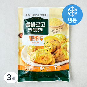 올바르고 반듯한 계란만두 (냉동), 1kg, 3개