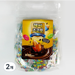 엔터콘 해씨 초코렛 초콜릿 해바라기씨, 2개, 500g