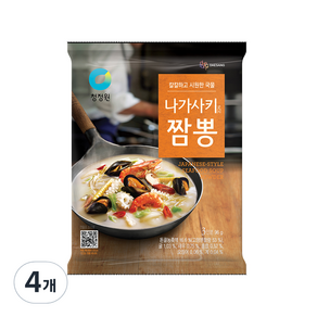 청정원 나가사키 짬뽕 베이스 96g, 4개