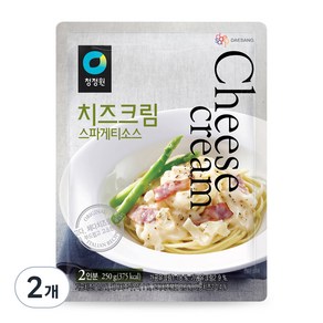 청정원 치즈크림스파게티소스, 250g, 2개