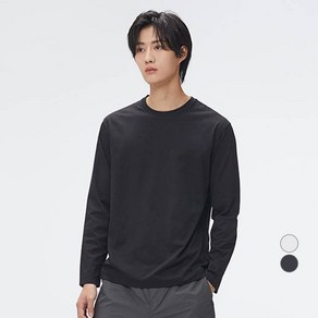 스파오 남성용 소로나 레귤러핏 긴팔 티셔츠 SPLWF23C07