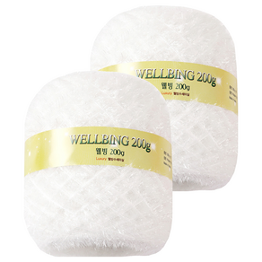 연일섬유 웰빙수세미 콘사 뜨개실 200g, 01흰색, 2개