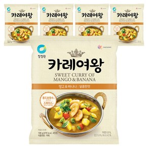 카레여왕 망고 앤 바나나 달콤한맛, 108g, 5개