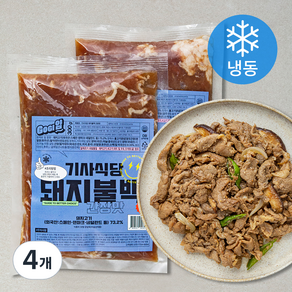 고기얌 기사식당 돼지불백 간장맛 (냉동), 300g, 4개