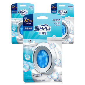 페브리즈 화장실용 비치형 탈취제 상쾌한 비누향 본품, 6.3ml, 3개