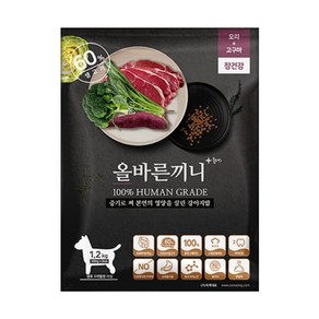 올바른끼니 강아지 기능성 사료, 장건강/유산균, 1.2kg, 1개