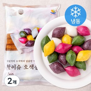 핫이슈 오색송편 (냉동) 1kg, 2개