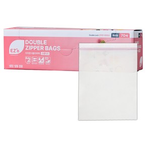 EZn이지엔 스탠다드 더블지퍼백 냉장 냉동 겸용, 특대(XL) 이상, 70개입, 1개