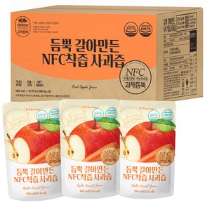 유기농마루 듬뿍 갈아만든 NFC착즙 사과즙, 100ml, 50개