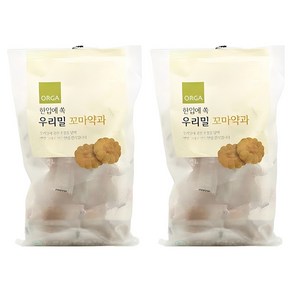 올가홀푸드 한입에 쏙 우리밀 꼬마약과, 400g, 2개