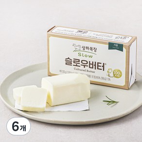 상하목장 슬로우 가염버터, 100g, 2개입, 6개