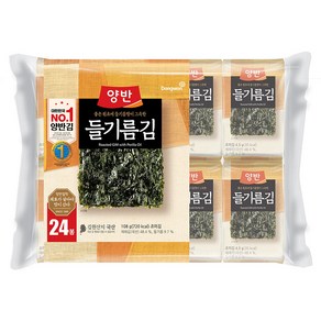 양반 들기름 도시락김, 108g, 1개