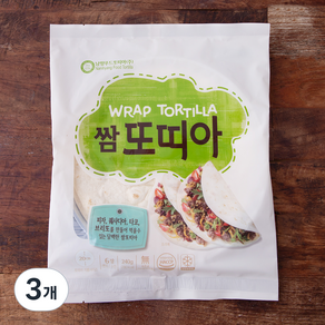 쌈 또띠아 6개입, 240g, 3개