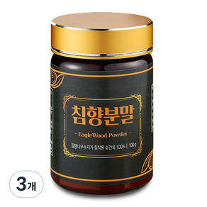 건강중심 침향가루, 3개, 100g