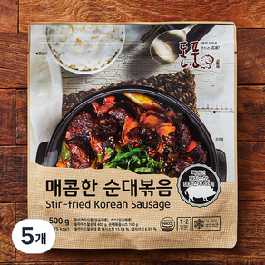 려강 매콤한 순대볶음, 500g, 5개