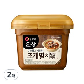 청정원순창 조개멸치 된장찌개 양념, 450g, 2개