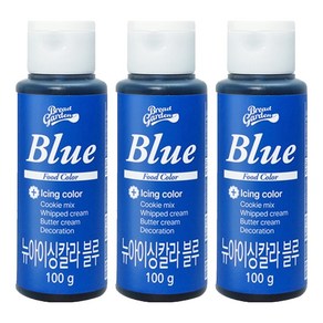 브레드가든 베이킹 마카롱 뉴아이싱칼라 블루, 100g, 3개