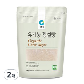 청정원 유기농 황설탕, 1kg, 2개