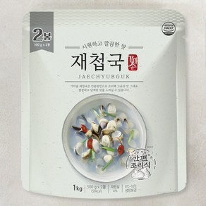 시원하고 깔끔한맛 재첩국 2입 냉장, 1kg, 1개