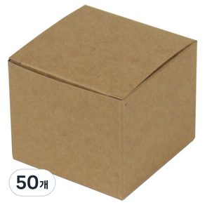아이엔피 무지 단상자 9x9x8cm, 크라프트, 50개