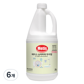 Metis 슈퍼파워 뚜러펑 세정제, 6개, 2L