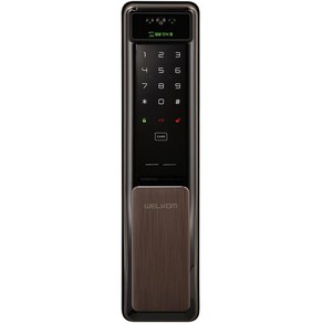 웰콤 솔리티 얼굴인식 푸시풀 디지털 도어락 WSP-2900A