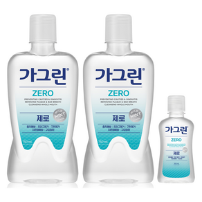 가그린 제로 구강청결제 750ml 2p + 100ml, 1세트