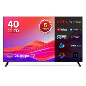 이노스 5년 무상AS FHD QLED 구글 TV 40인치 티비, 101cm(40인치), G40FQLED, 스탠드형, 고객직접설치