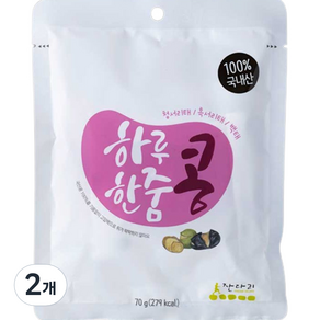 잔다리 하루한줌 볶음콩 영양 간식 5p, 70g, 2개