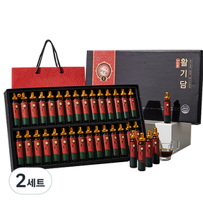 려원담 활기담 홍삼 + 쇼핑백, 600ml, 2세트