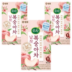 순작 콜드브루 과일허브티 납작 복숭아차, 1.8g, 20개입, 3개