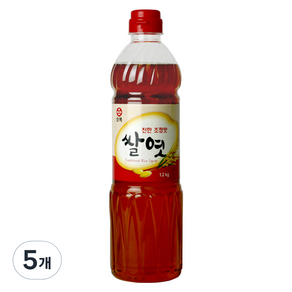 오복식품 진한 조청맛 쌀엿, 1.2kg, 5개