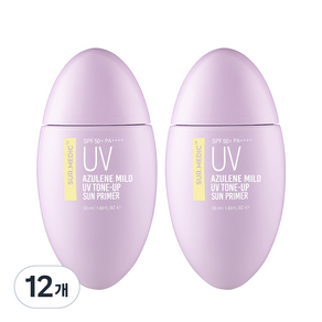 써메딕 아줄렌 마일드 UV 톤업 선크림 SPF50+ PA++++, 12개